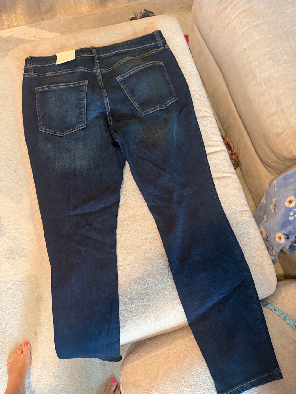 LC Lauren Conrad Dark Blue Straight Leg Jeans - Picture 5 of 7